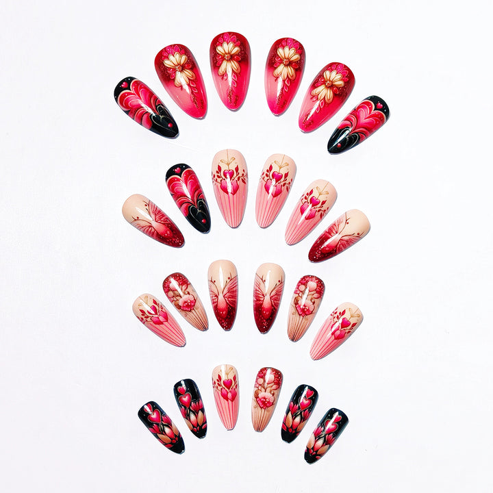 Romantic Floral Nail Art Design Kalsten
