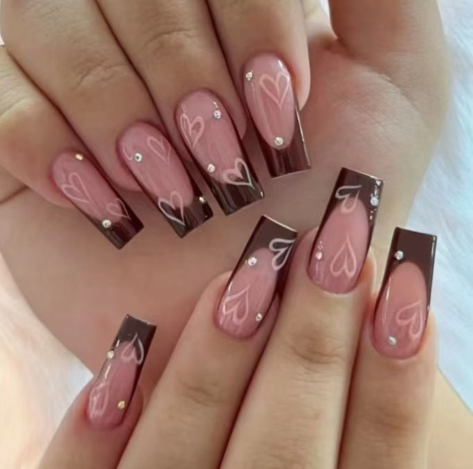 Stylish Press-On Nail Set with Shimmering Finish Kalsten