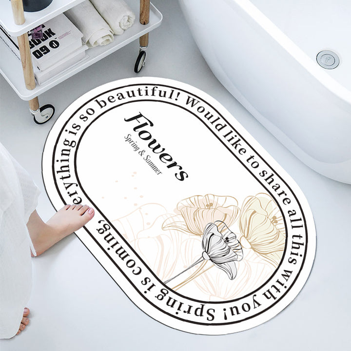 Elegant Decorative Bathroom Mat
