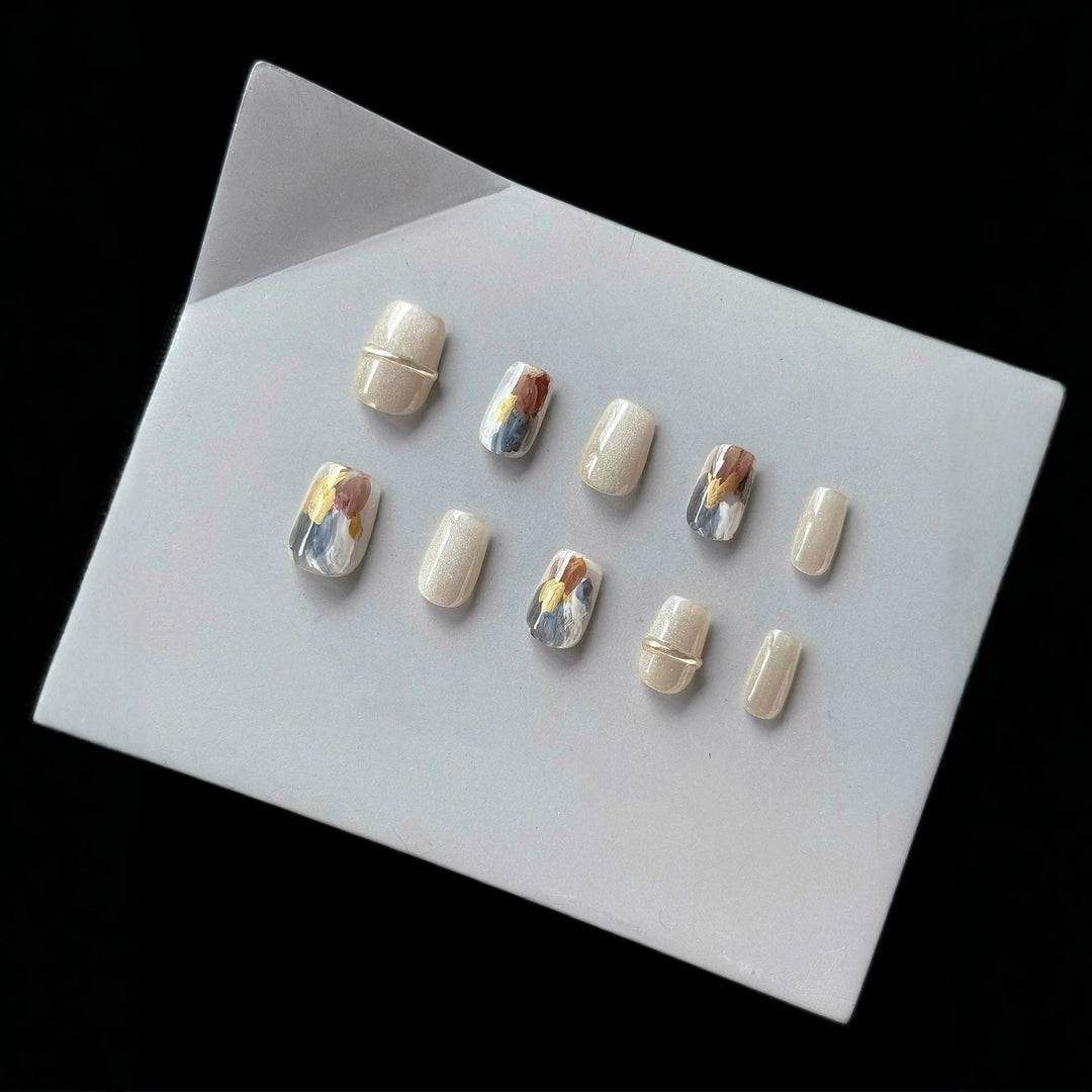 Artistic Press-On Nail Design Kit