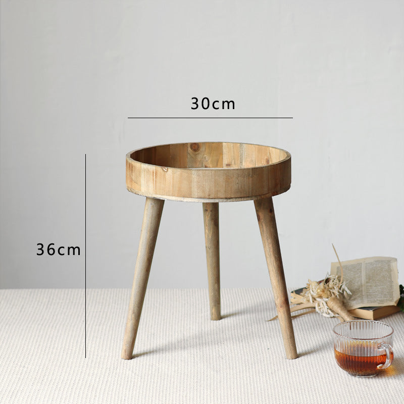 Modern side table made of wood Kalsten