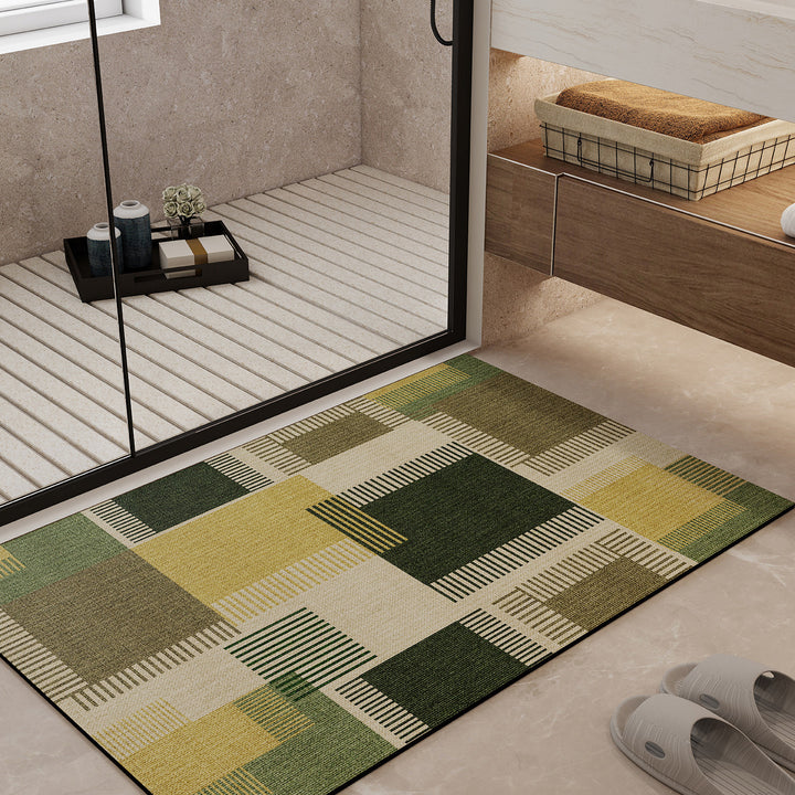 Geometric Pattern Bath Mat Kalsten