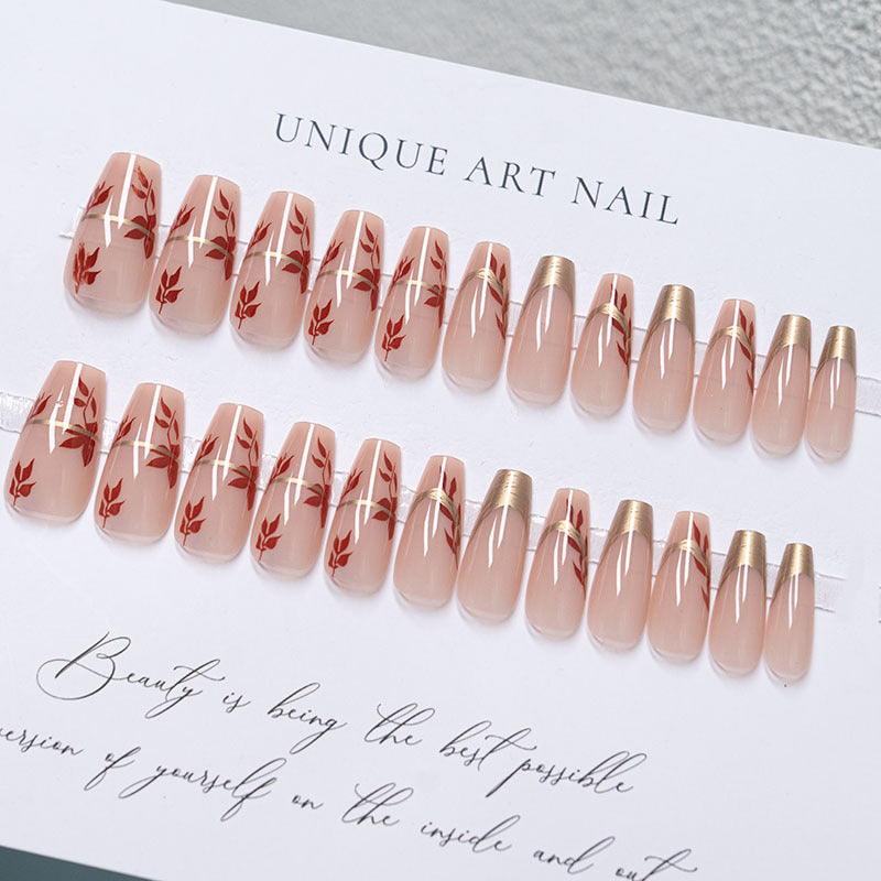 Elegant Decorative Press-On Nails