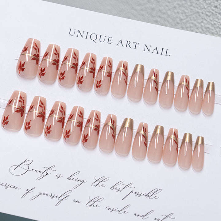 Elegant Decorative Press-On Nails