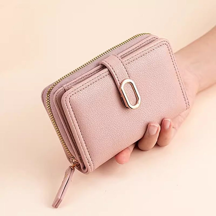 Elegant Leather Zippered Wallet