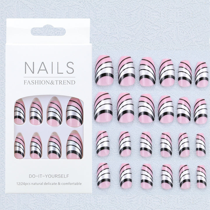 Artistic Graphic Press-On Nail Set Kalsten