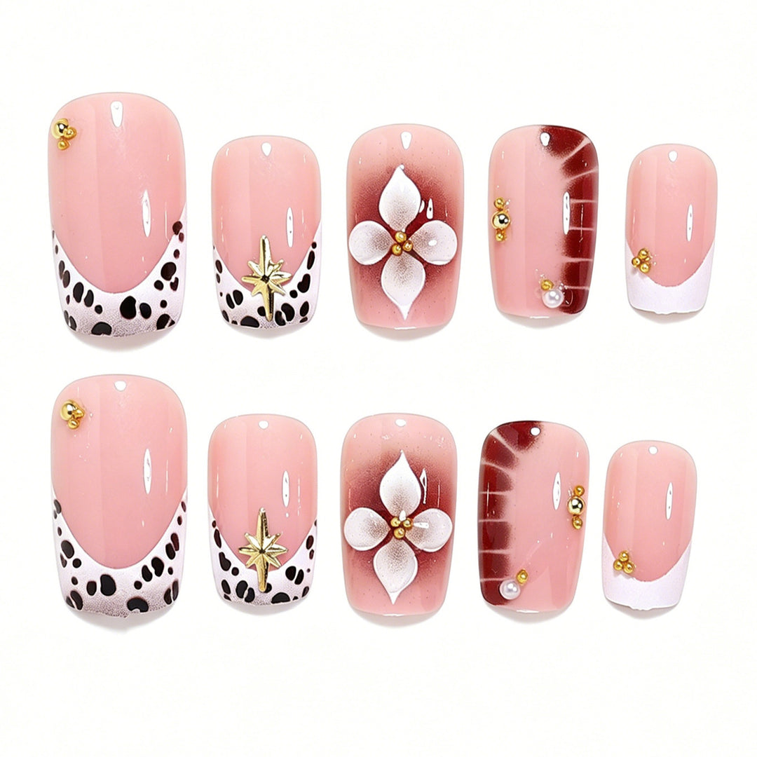 Decorative 3D Floral Nail Art Kalsten