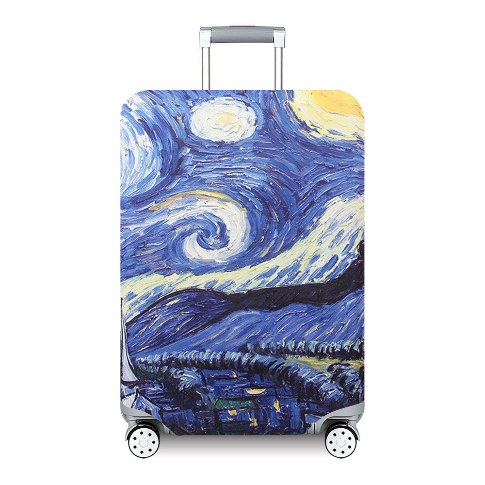Ladies Hard Shell Suitcase with Playful Animal and Flower Pattern Kalsten
