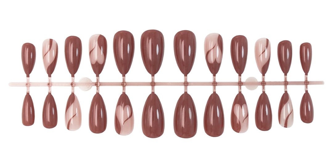 Acrylic nail set with elegant and creative design elements Kalsten