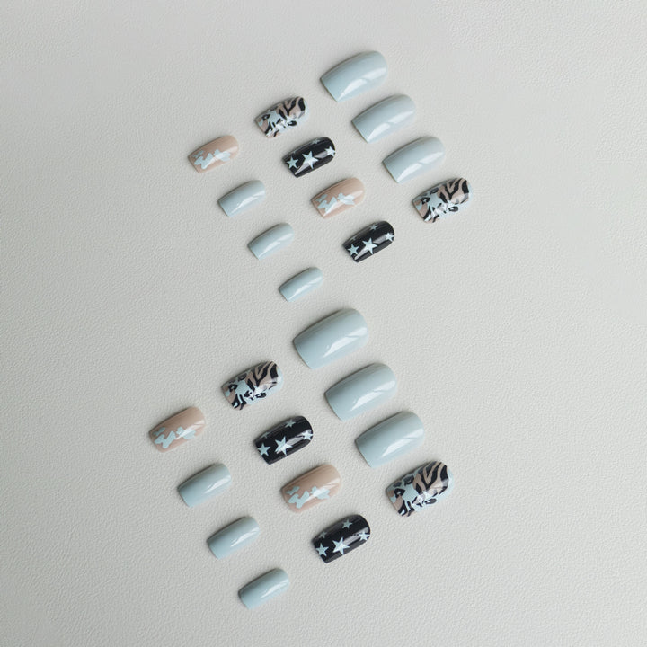 Artistic Patterned Nail Art