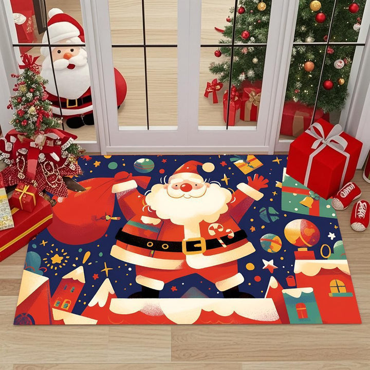 Festive Christmas-Themed Decorative Doormat Kalsten