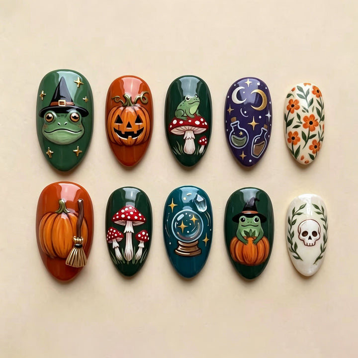 Halloween-Themed Nail Art