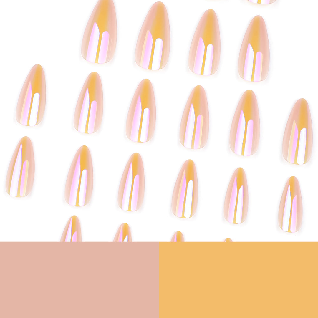 Stylish and shimmering nail extensions Kalsten