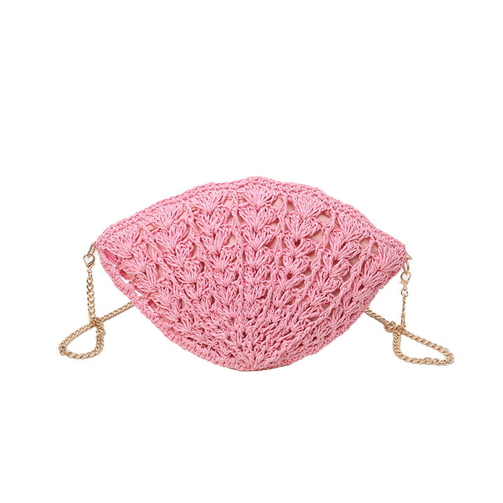 Elegant Crochet Shell-Shaped Handbag