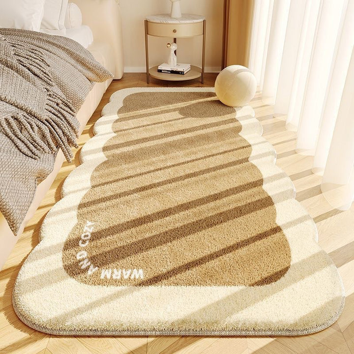 Plush Scalloped Decorative Area Rug Kalsten