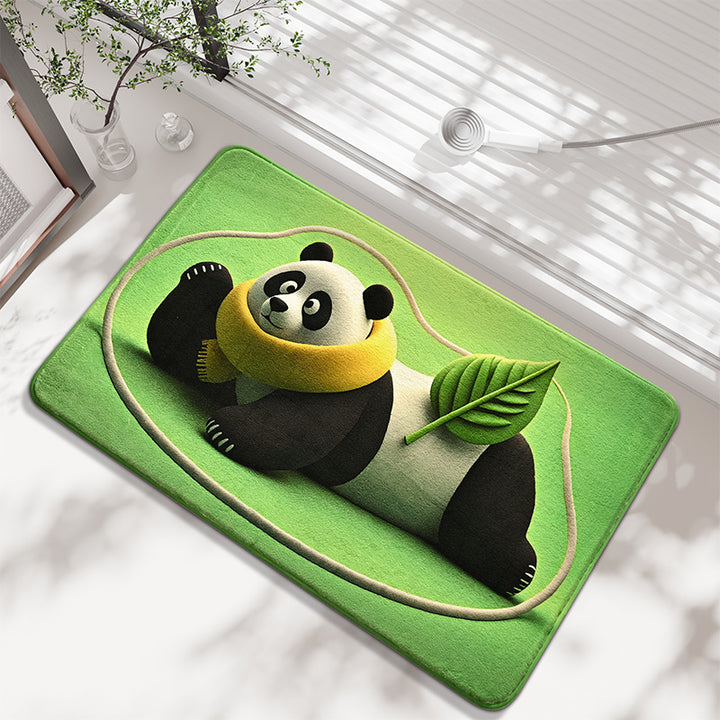 Cartoon Panda Bath Mat Kalsten