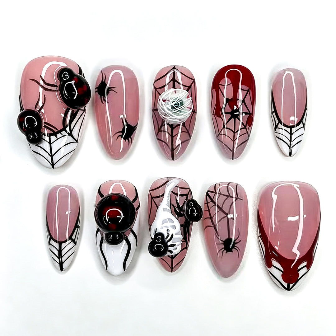 Theatrical Halloween Nail Art