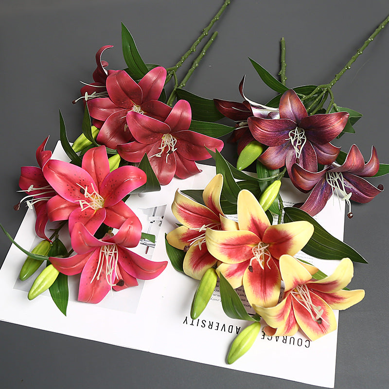 Lifelike Lily Stem Arrangement