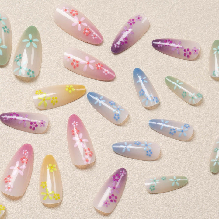Floral Art Manicure