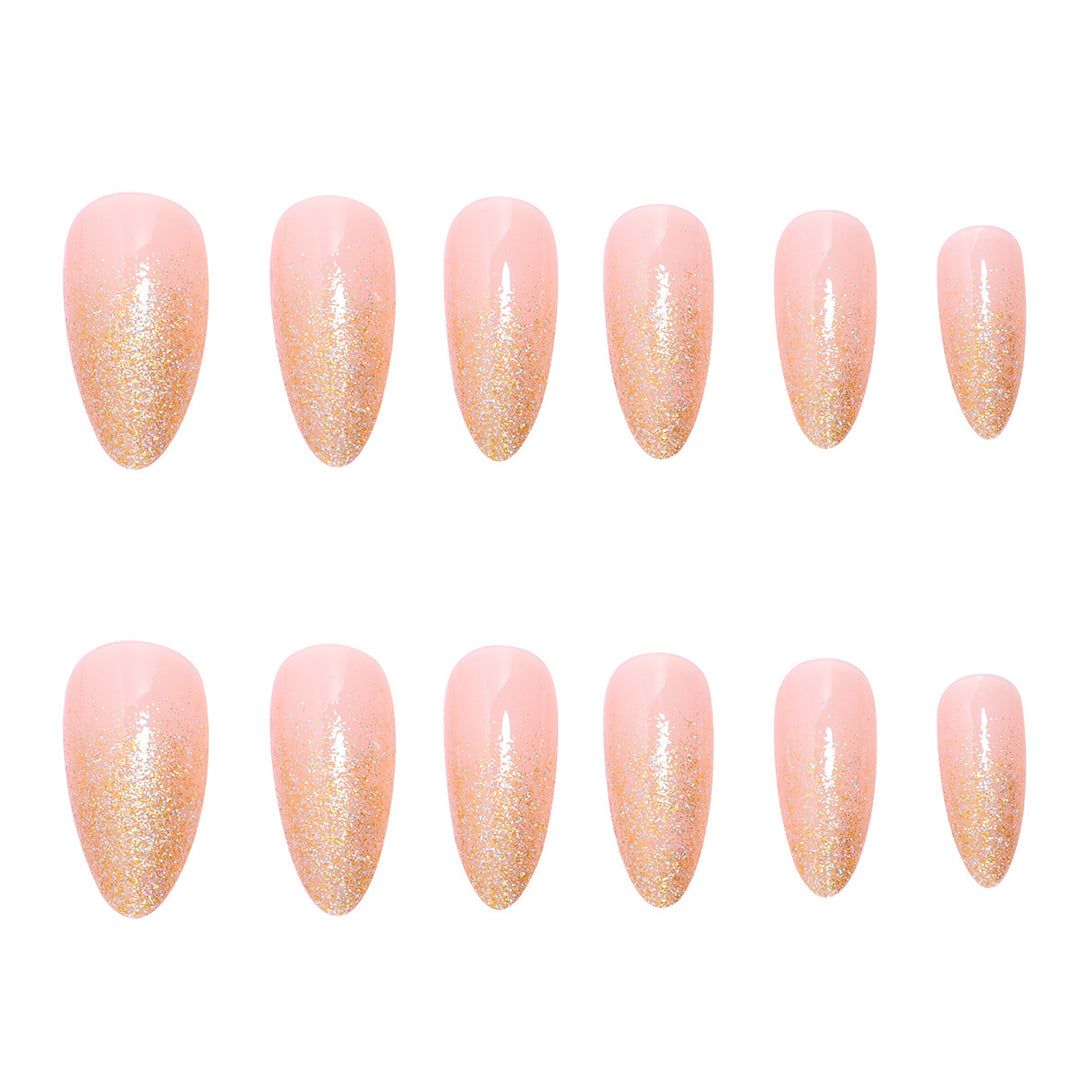 Glittery Press-On Nails Set Kalsten