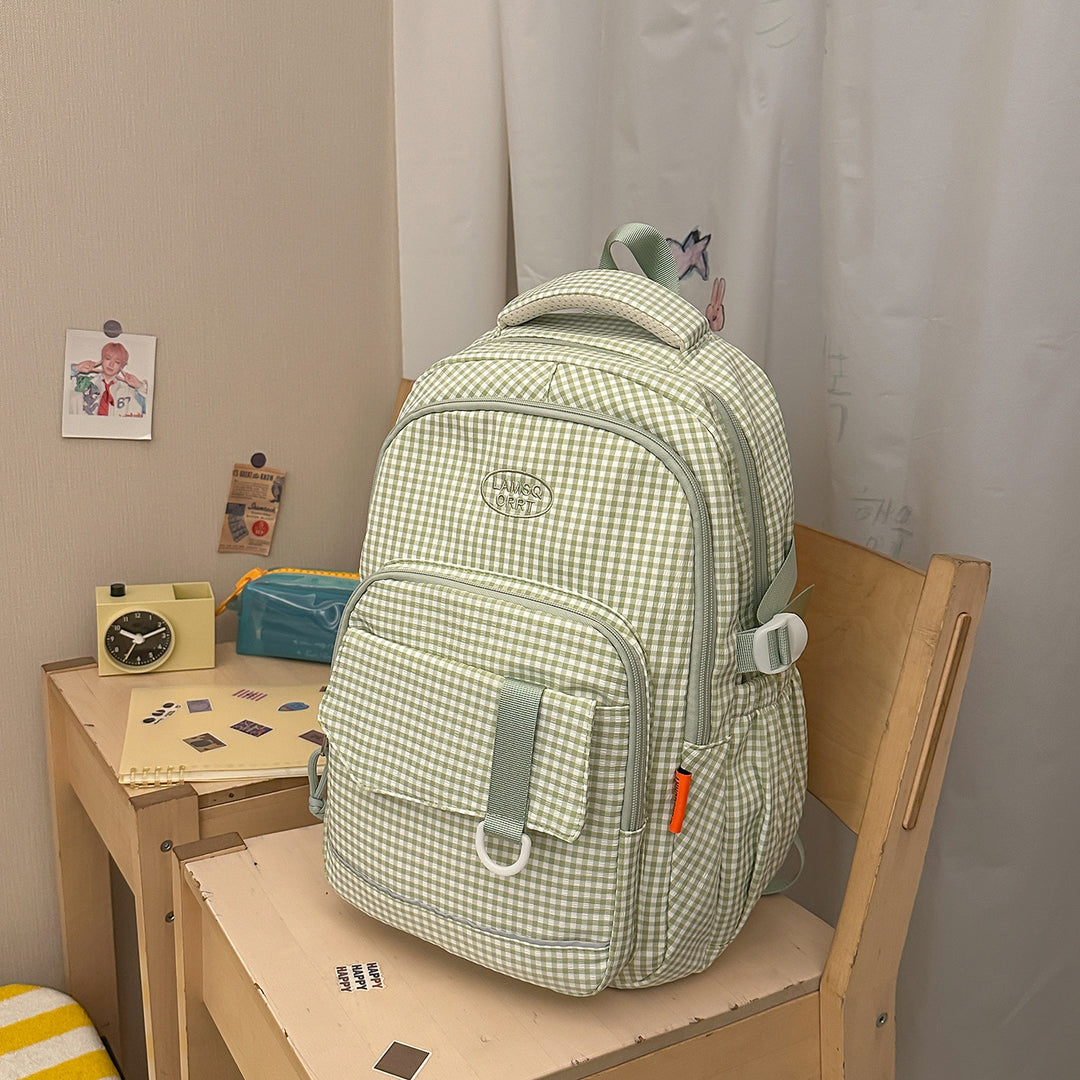 Stylish Checkerboard Pattern Backpack Kalsten 1791205963