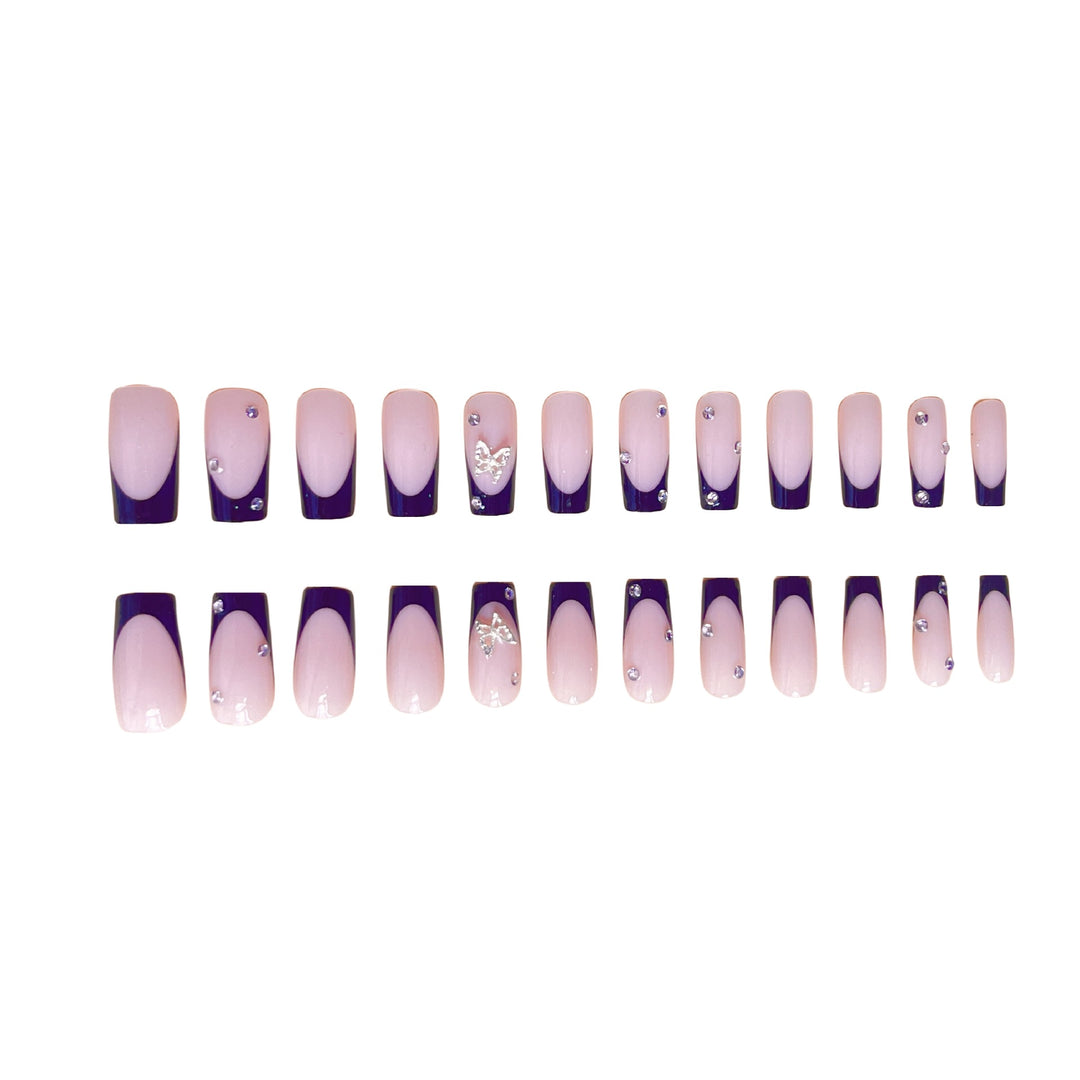 Elegant Butterfly Decorative Press-On Nail Extensions Kalsten