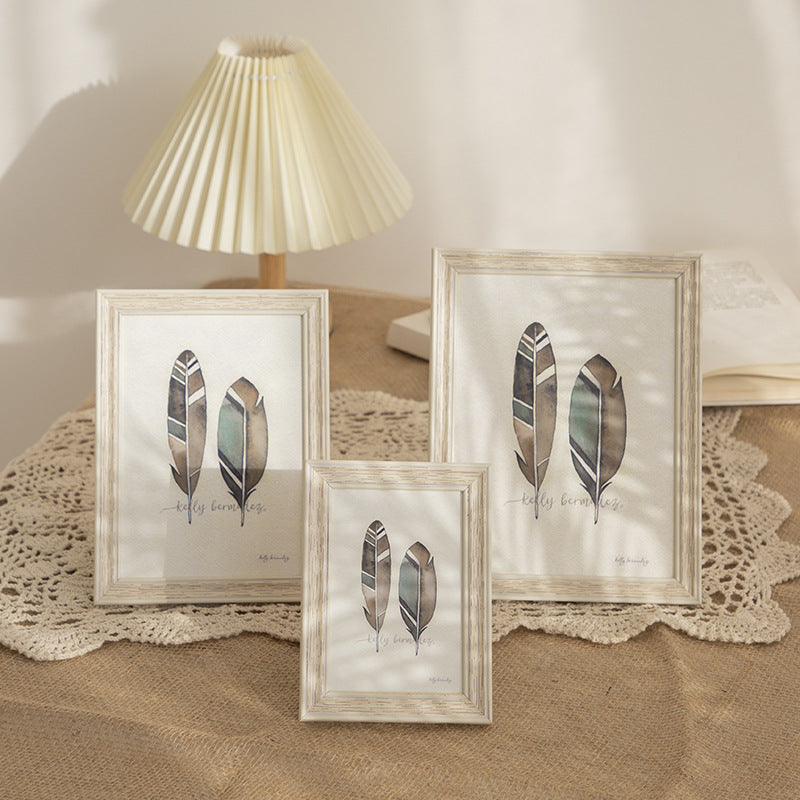 Elegant Feather Art Frame