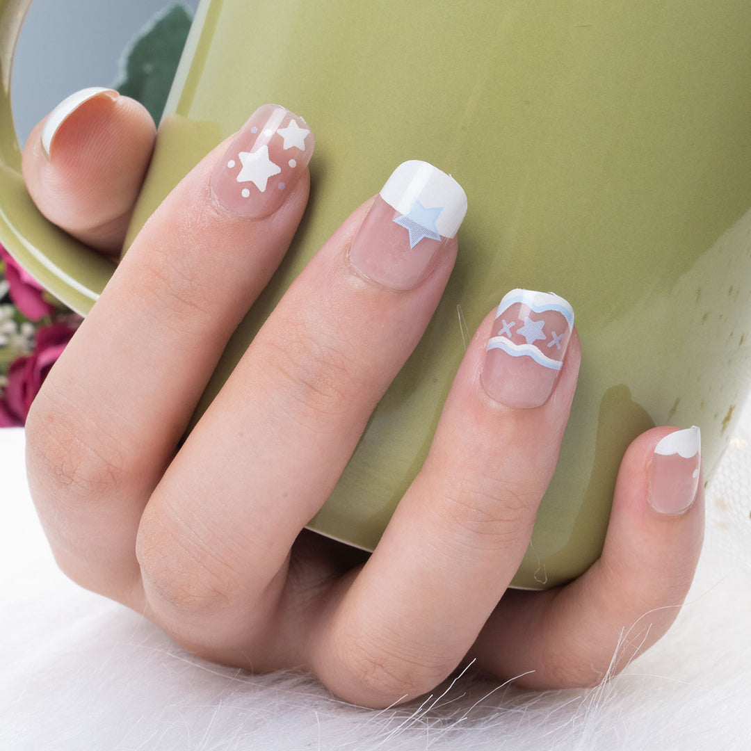 Creative Star-Themed Press-On Nails