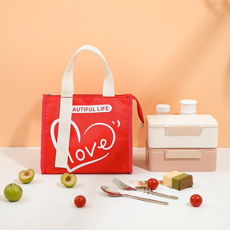 Stylish Insulated Lunch Bag with Smiley Design Kalsten