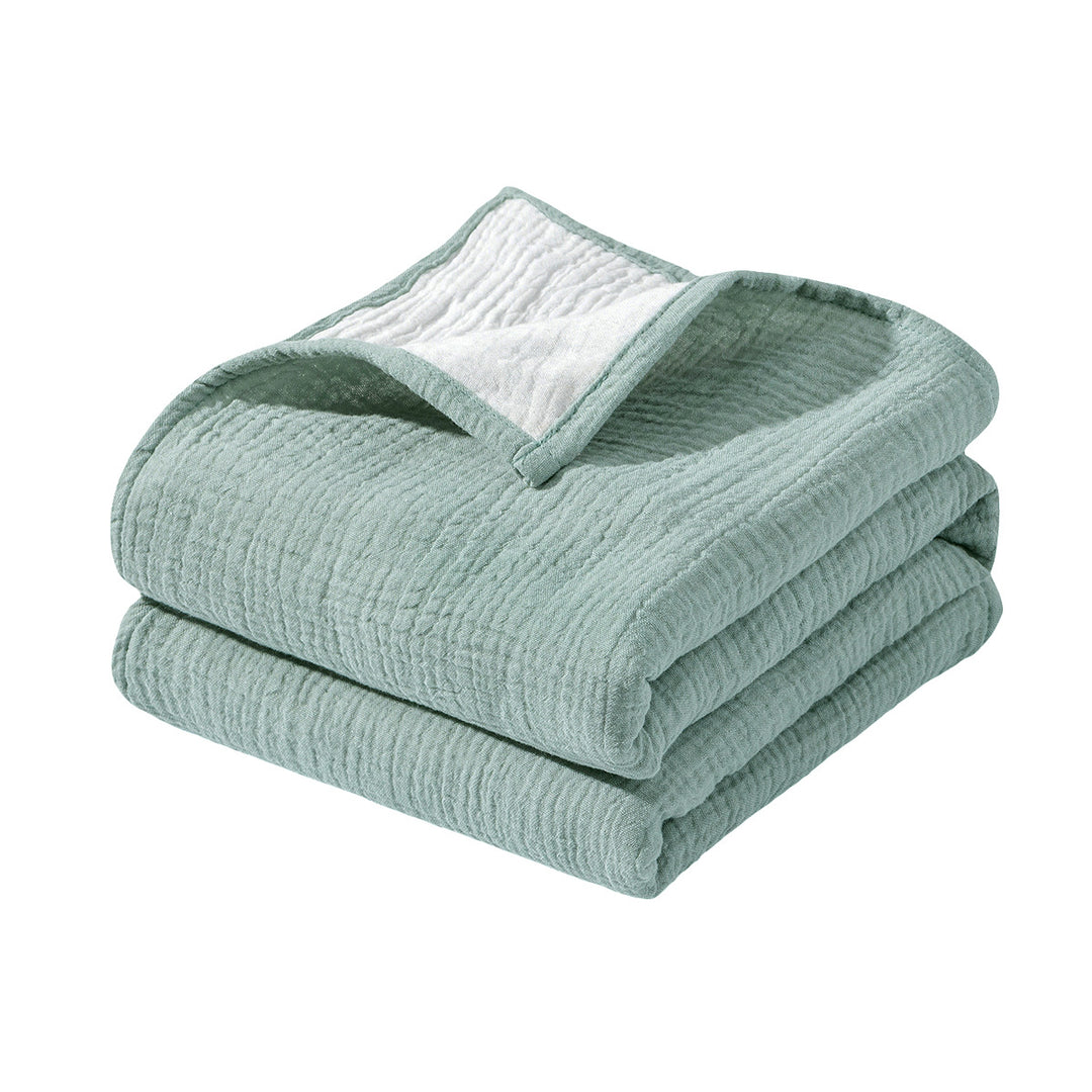 Ultra-Soft Reversible Muslin Throw Blanket kalsten