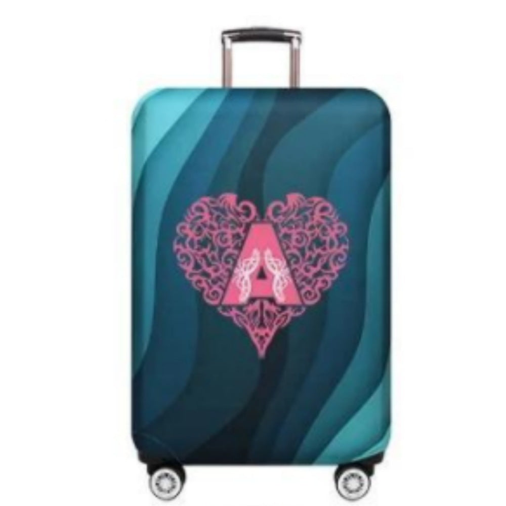 Women's Hard Shell Suitcase with Playful Heart Design Kalsten