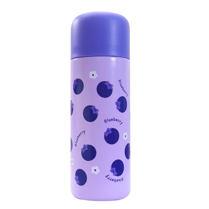 Women's Insulated Water Bottle with Fruity Design and Ergonomic Carry Handle Kalsten
