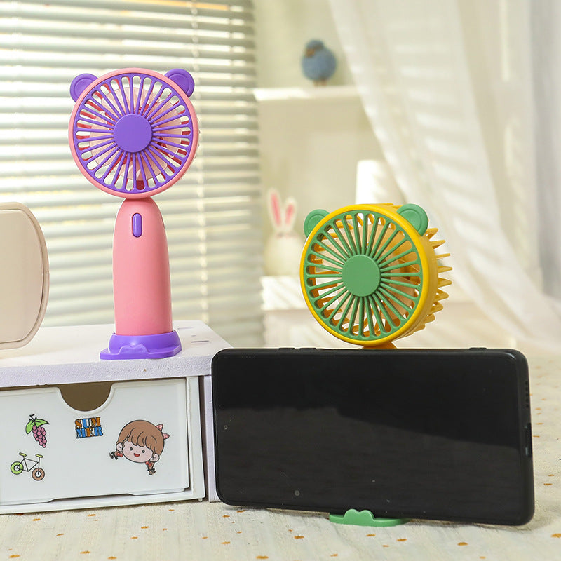 Women's Portable Hand Fan with Cute Animal Design Kalsten