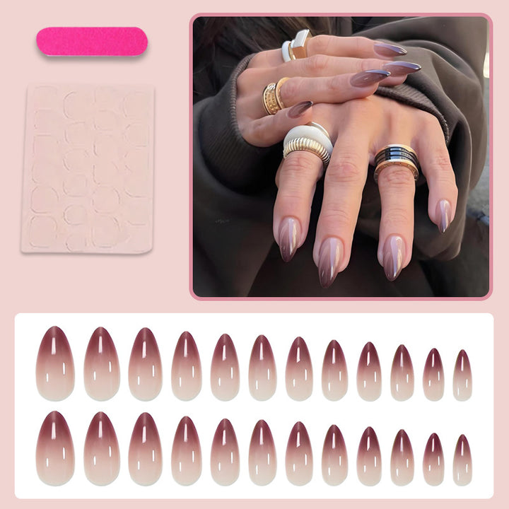 Acrylic nail set in stylish ombre design Kalsten