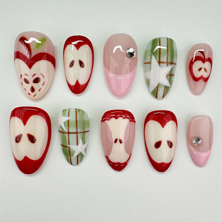 Whimsical Themed Press-On Nail Art Set Kalsten