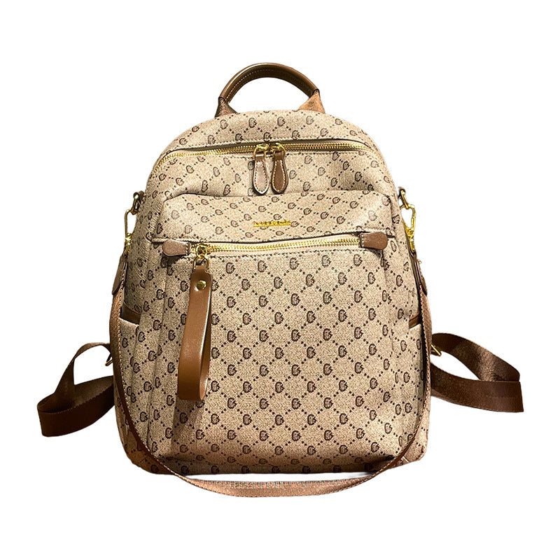 Chic Multi-Functional Leather Backpack  1791995496