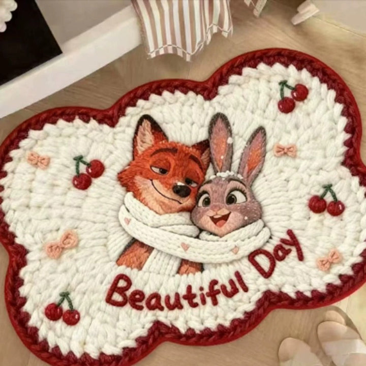 Playful Animal-Themed Decorative Bath Mat Kalsten