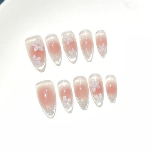 Floral Ombre Press-On Nail Art