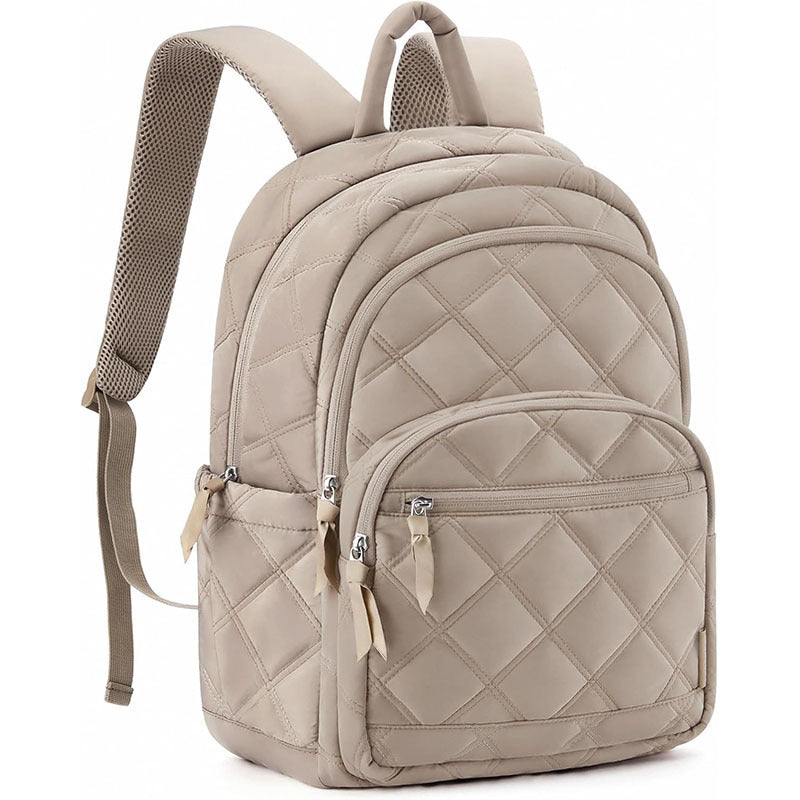 Quilted Backpack with Multiple Compartments Kalsten