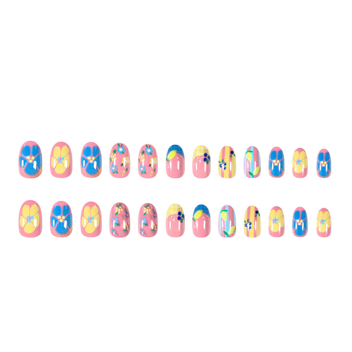 Artistic 3D nail art with cheerful floral designs Kalsten