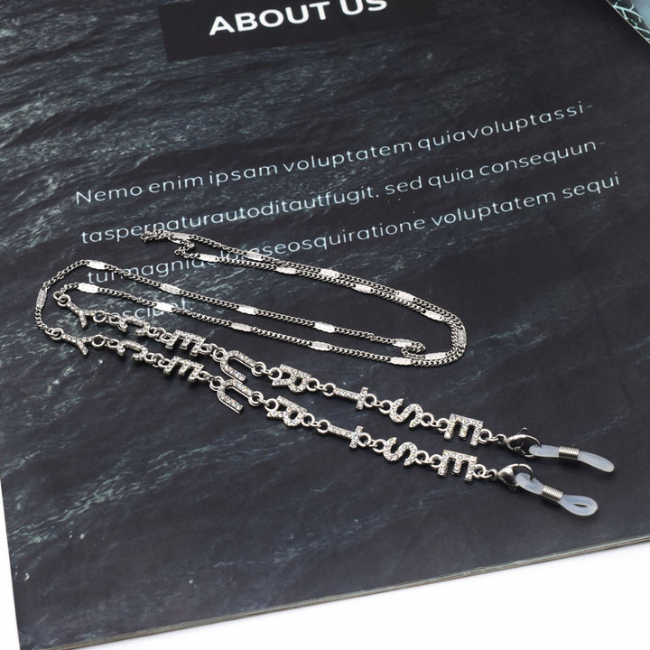 Sparkling Rhinestone Eyewear Chain Kalsten