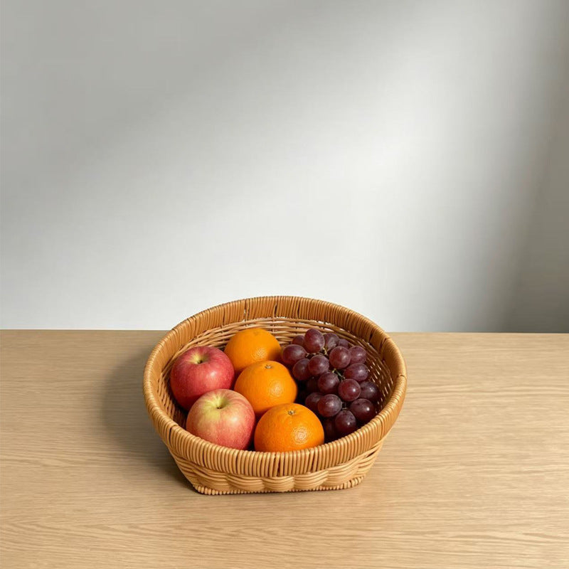 Handcrafted Oval Serving Basket Kalsten