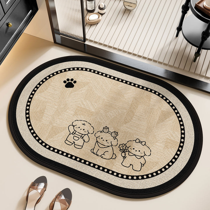 Pet-Themed Bath Mat Kalsten