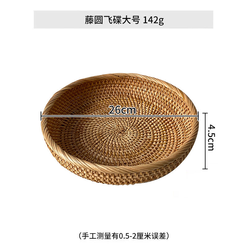 Ladies chic round basket made of natural willow material Kalsten