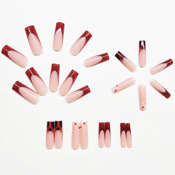 Themed Spider Web Nail Art Extensions Kalsten