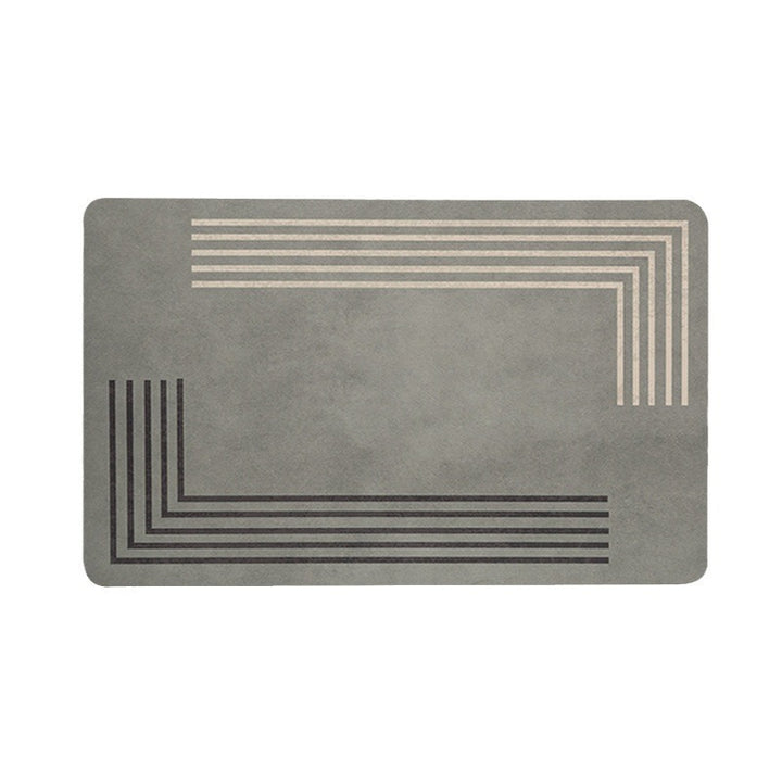 Modern Geometric Bath Mat Kalsten