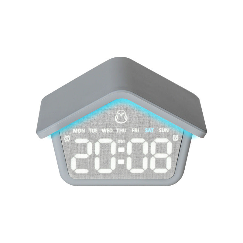 Digital alarm clock in creative house design Kalsten