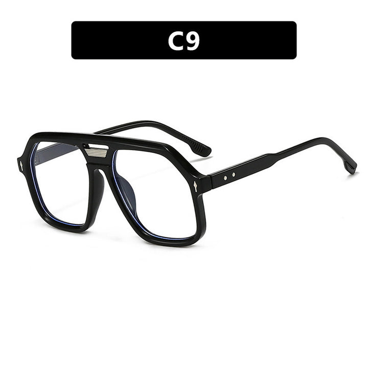 Women's oversized sunglasses with polygonal frame and UV protection Kalsten