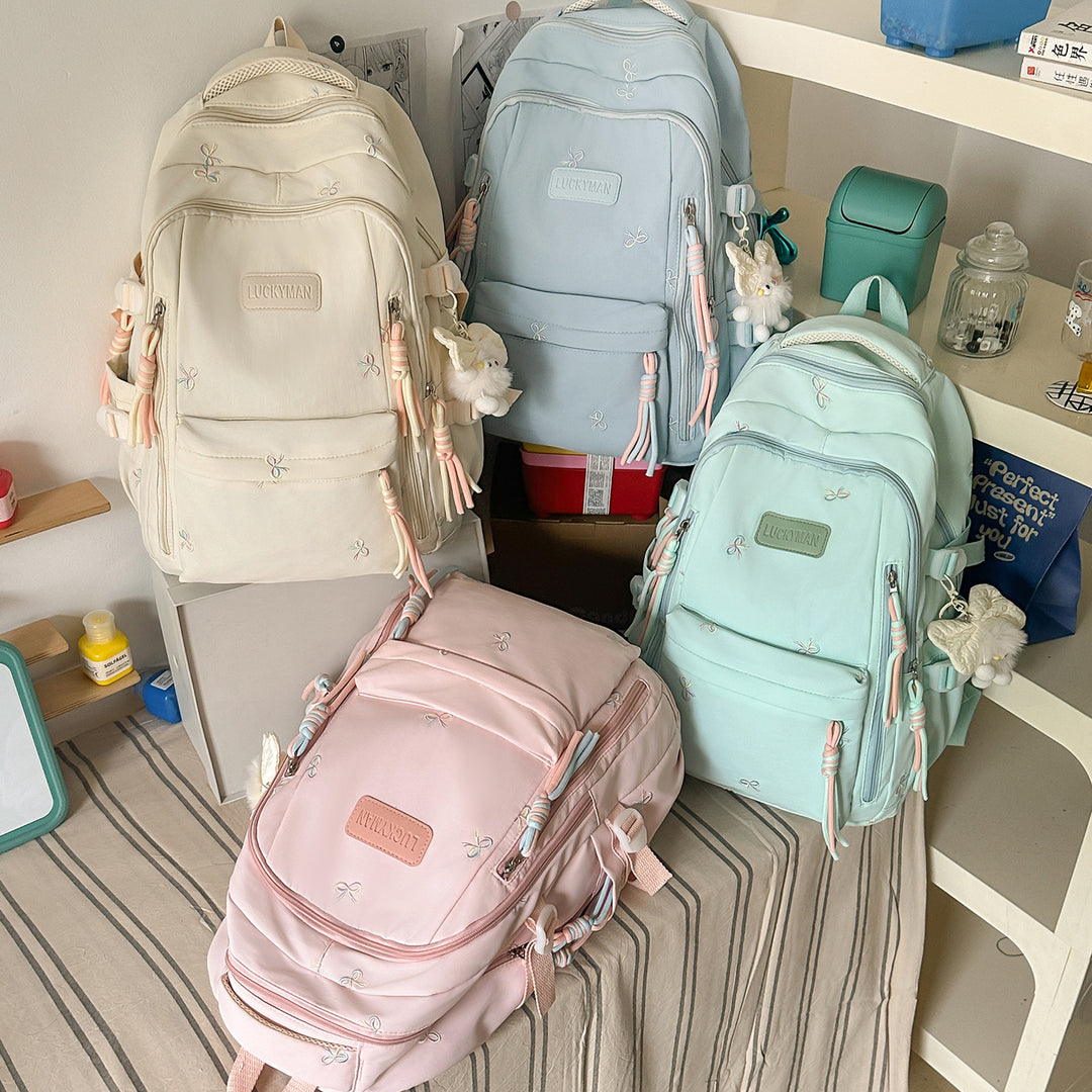 Cute Embroidered Casual Backpack Kalsten
