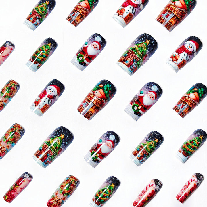 Festive 3D Holiday Nail Art Kalsten